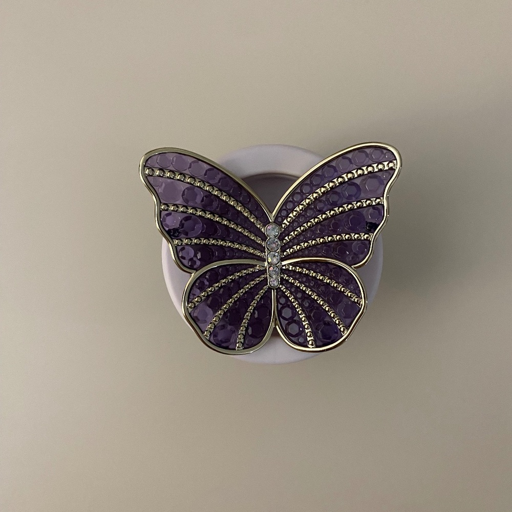 Bath & Body Works Car Fragrance Holder - Purple Butterfly